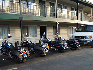04-01-1 Harley Motorcycles seen at the motel